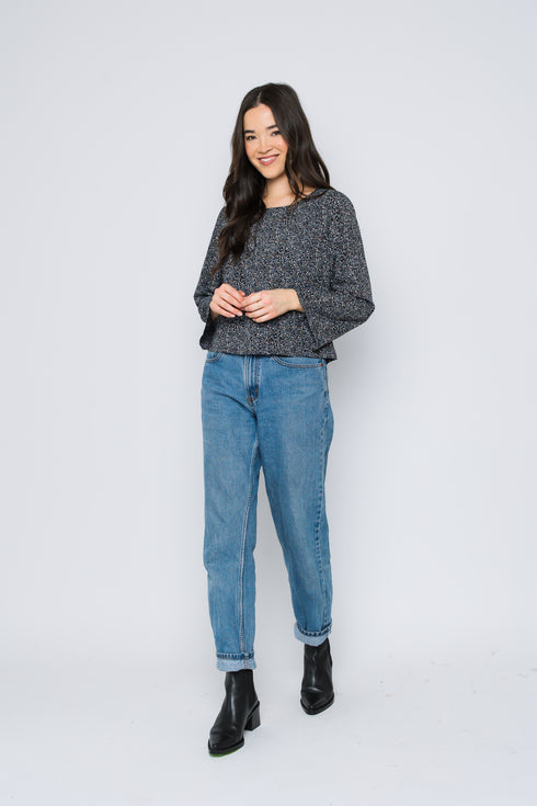Kali-Bell Sleeve Woven Blouse